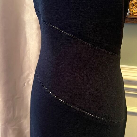 $875 NWOT Dion Lee Bonded Crepe Bustier Asymmetrical Hem Dress in‎ Black Size 6 - Picture 11 of 16